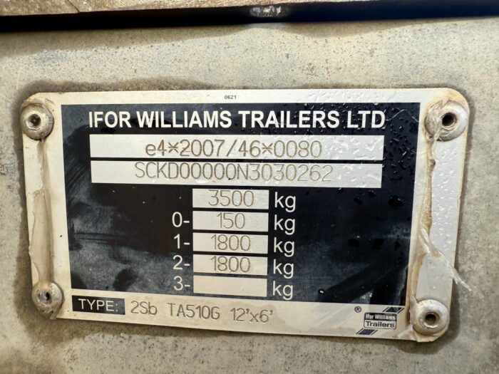 Ifor Williams TA510 Cattle Only Twin Axle - Image 14