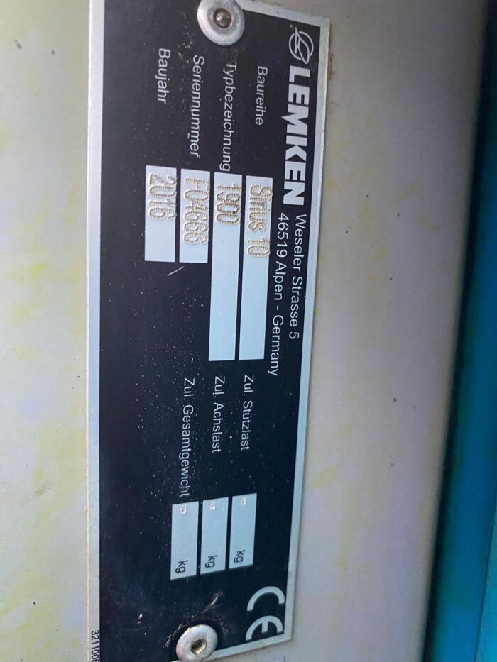 Lemken Sirius 10 - Image 7